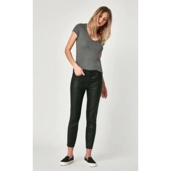 Mavi Tess Black Snake Print Skinny Jeans - Picture 1 of 6